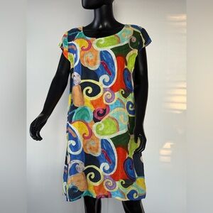 Colorful Swirl Pattern Dress